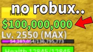 I Got 100 Million Money In Blox Fruits...