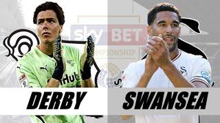 DERBY COUNTY VS SWANSEA CITY ! LIVE EFL CHAMPIONSHIP ! WATCH ALONG !