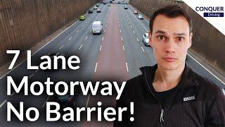 The Only Motorway with No Central Barrier in the UK & Spaghetti Junction