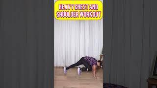 Heavy Chest And Shoulder Workout ‍️ Arm Chest Shoulder Back Workout #exercise #workout #ftness