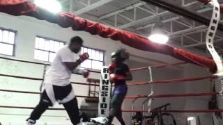 Tj Livingston sparring pro heavyweight boxer