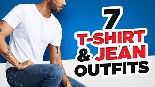 7 Ways to Style Jeans and a T-Shirt | Easy Outfit Ideas for Men