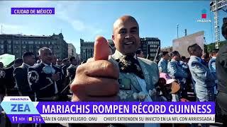 Mariachis rompen récord Guinness en el Zócalo de la CDMX | Noticias con Francisco Zea