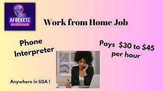 TransPerfect Pays $30 to $45 per hr | Phone Interpreter Work from Home Review