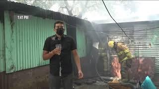 #ULTIMAHORA - Incendio en una vivienda en Managua