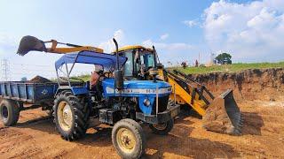 JCB 3dx Xpert Loading Mud Tractor Dumper | New Sonalika Swaraj Mahindra Arjun Tractor| jcb 3dx |p-53