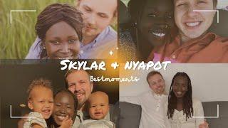 SKYLAR & NYAPOT  best moments (South Sudan & America) Interracial couple