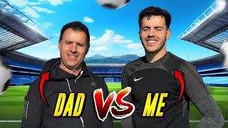 Football Challenges vs My Dad!