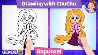 How to Draw Rapunzel - Drawing with ChuChu – ChuChu TV Drawing for Kids Step by Step