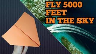 Fly 5000 feet, how to make an easy paper airplane, how to fold a paper airplane fly far