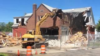 The beginning of the Randolph Fire station 2 demolition in Randolph m.a