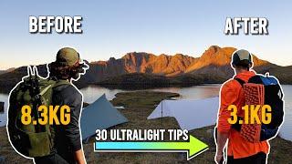 30 Tips to Lighten Your Pack for Hiking and Backpacking (Mostly Free!)