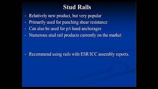 Hand Calculations for the Design of Stud Rails