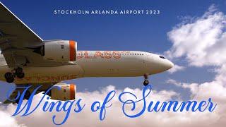 Wings of Summer - Arlanda Airport Summer 2023. Aviationfilm.