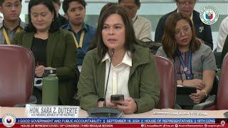 “What you are trying to do is make a case for impeachment” - VP Sara Duterte| GMA Integrated News