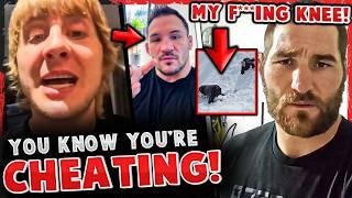 Paddy Pimblett RESPONDS Michael Chandler CHEATING ACCUSATIONS! Sean Strickland FALLS + INJURES KNEE!