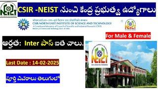 CSIR Recruitment || govt jobs for Inter | central govt jobs | inter pass jobs|| all govt jobs Telugu