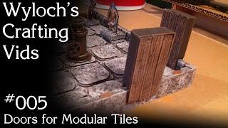 How to Make Clip-on Doors for Modular Tiles for Dungeons & Dragons