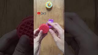 Making spicy red chilli clay waffle #shortvideo #shorts