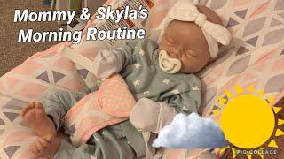 Reborn Mommy & Silicone Baby Skyla’s Morning Routine ️ | Sunshine_Reborns