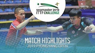 Ham Yu Song vs Feng Yi-Hsin | 2019 ITTF Pyongyang Open Highlights (U21-1/2)