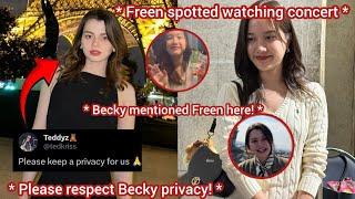 (FreenBeck) Please respect Becky's privacy in Paris and Freen finally update!