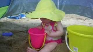 Madeleine at the Little Beach