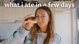 What I ate in a few days (simple home-cooked vegan meals) 