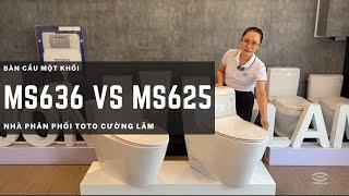 SO SÁNH BÀN CẦU TOTO 2023 MS625 vs MS636