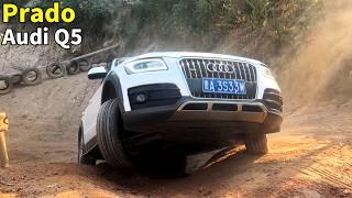 China 4X4 off-road: Toyota Prado VS Audi A6, Formula leopard VS Audi Q5! #offroad #Prado