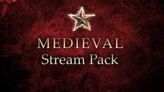 Red Stream Overlay Pack | Fantasy Stream Animated Package | Gold Historical Kingdom Stream Pack