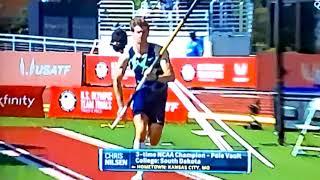 Chris Nilsen Wins Men's Pole Vault.  U.S Olympic Team Trials.