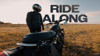 How I Take my Photos | SUNSET CRUISE RIDE ALONG | Triumph Bonneville T100 | Pure Engine Sound