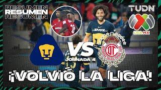 RESUMEN | Pumas vs Toluca | AP2023-J4 | Liga Mx | TUDN