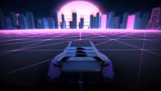 Retro Synthwave Background Animation Loop 2