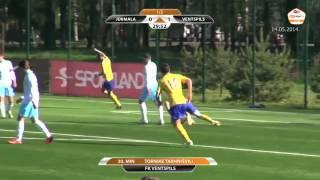 14.05.14 TOKO TARKHNIŠVILI scores goal vs FC Jurmala_(video sportacentrs.com)