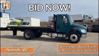 𝘽𝙄𝘿 𝙉𝙊𝙒! Neenah, WI | December Auto Auction!