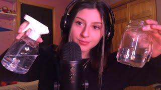 ASMR water sounds!! spray bottles, pouring, splashing triggers 