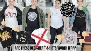 ARE THESE LUXURY LOGO T SHIRTS WORTH IT?? | Jerusha Couture