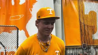 Liam Doyle Reacts to Tennessee Baseball's Combined No-Hitter