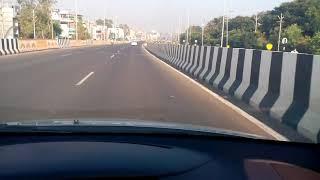 Driving in Bhopal New Market to Bhopal Airport (2) early morning drive