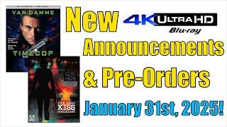 New 4K UHD Blu-ray Announcements & Pre-Orders for  January 31st, 2025!