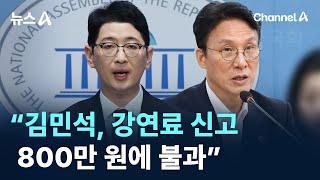 “김민석, 강연료 신고 800만 원에 불과” / 채널A / 뉴스A