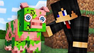 Minecraft but Everything I Touch Gets Infected...