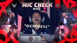 MIC CHECK ALTER EGO VS GEEK FAM - WEEK 6 DAY 2 MPL ID SEASON 14