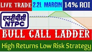 My Live Trade: NTPC Bull Call Ladder || Zero Adjustments || Higher Return