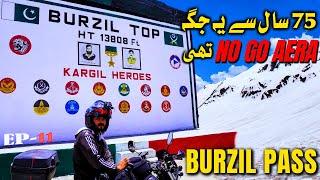 Burzil Pass Base Camp of Kargil War | Bike Tour North Pakistan EP 11 | M a Traveller