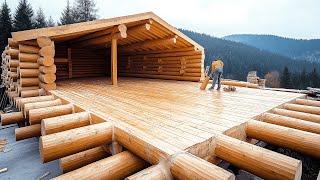 Father Builds Dream Log House For His Children in Alaska | 2-Years Timelapse by @MontanaHaven