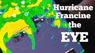 EYE of Hurricane Francine in New Orleans