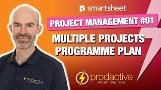 Smartsheet demo for creating a programme plan from multiple projects